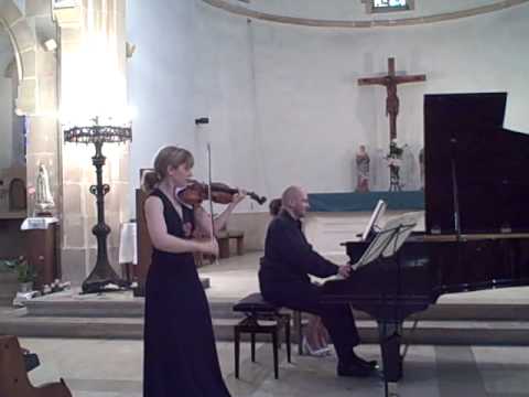 Amanda Favier plays Cesar Franck's Violin Sonata's First Movement with Emile Naoumoff, piano