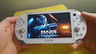 Mass Effect Infiltrator HD Mod port gameplay on Sony PS Vita Slim Playstation Vita 3.65 Henkaku Enso