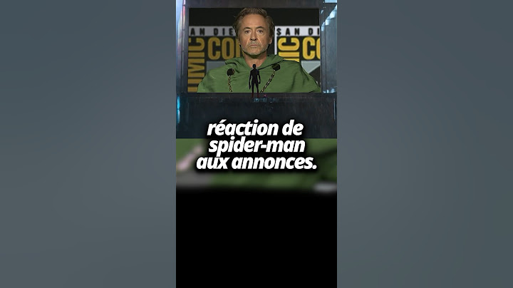 SPIDER-MAN réagit au RETOUR de ROBERT DOWNEY JR !