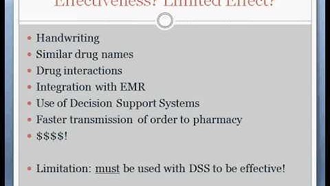 Computerized Provider Order Entry