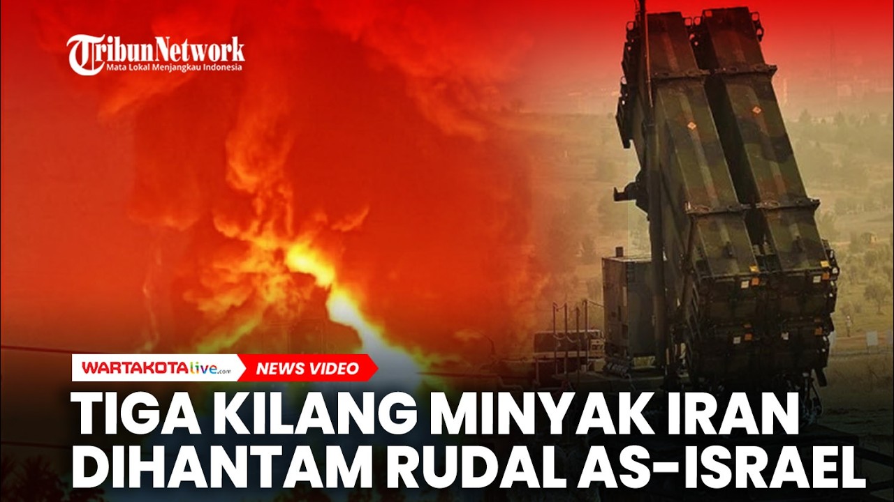 Langit Teheran Membara! Tiga Kilang Minyak Iran Dihantam Rudal AS-Israel