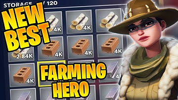 NEW BEST FARMING HERO  ARCHAEALO-JESS GAMEPLAY  |FORTNITE SAVE THE WORLD