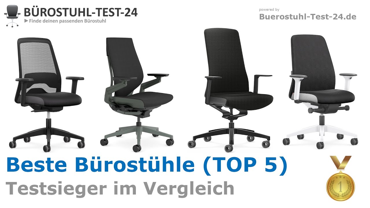 Beste Bürostühle 2024 (TOP 5) 🥇 Testsieger im Vergleich (Gute  Schreibtischstühle) 