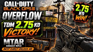 Black Ops 2 Multiplayer: Overflow TDM 2.75 KD Victory with the MTAR 4K60FPS