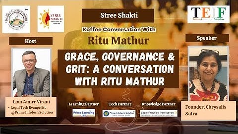 Grace, Governance & Grit: A Conversation with Ritu Mathur | Koffee Conversation @TEIF