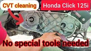 Honda Click 125i CVT Cleaning Tagalog Tutorial (2024) no special tools needed!