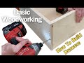 How to build a strong plywood drawer box  basic woodworking