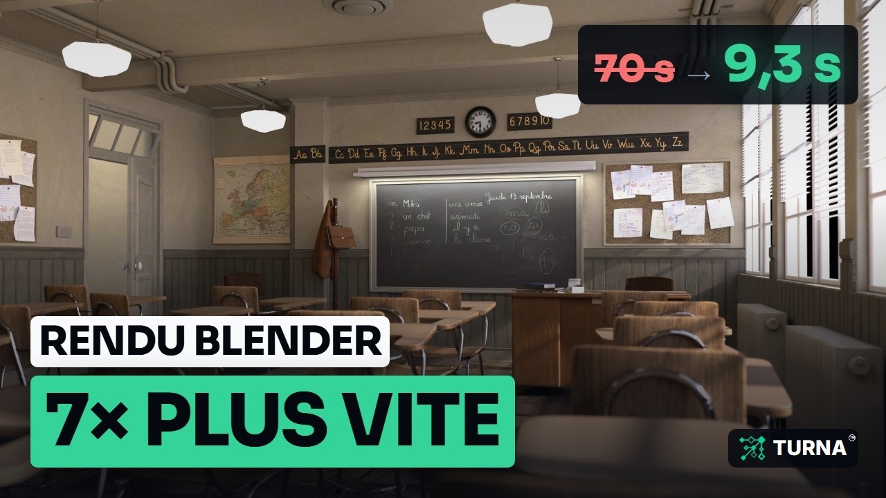 Rendu Blender trop long ? 7 réglages mesurés