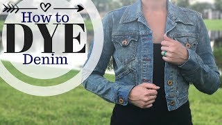 How to dye denim: Full DIY tutorial | ALLI CRAFTS