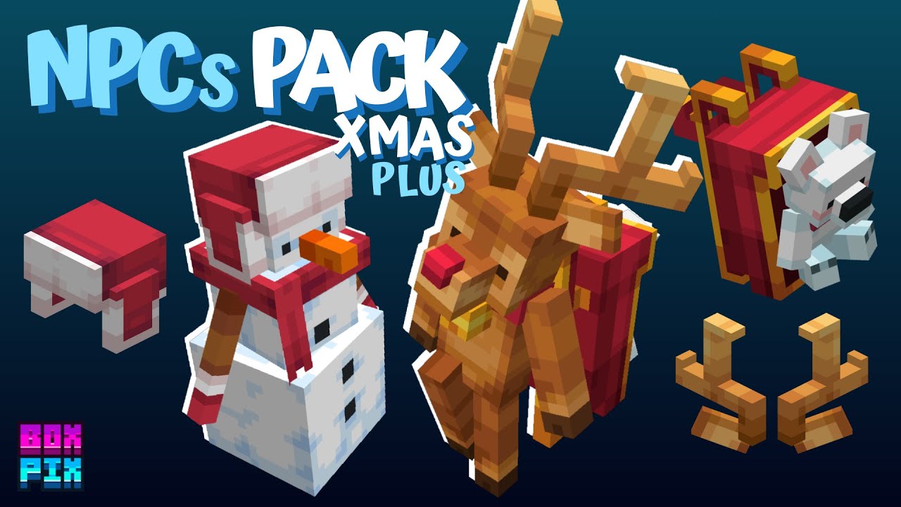 NPCs Pack Xmas Plus - Minecraft Model (Mythic mobs, Model engine) - YouTube