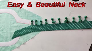 Potli Button Neck Design Easy Cutting and Stitching || Loops Neck Design @NewKritiBoutique