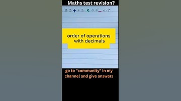 Do you know before?order of operations with decimals #orderofoperations