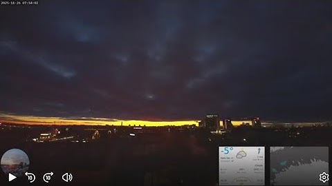 Cloud banks coming and going over Tallinn - Time-lapse - 2025-11-26
