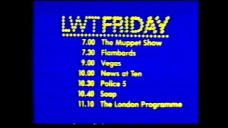 1 February 1979 Thames -  ads & LWT menu slide & closedown