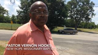 Burned cross found outside Clarksville church
