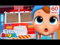 Little red truck  little angel  sing along  learn abc 123  fun cartoons songs and rhymes