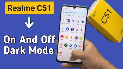 How to on and off dark mode in Realme C51, Realme c51 enable dark mode, disable dark mode