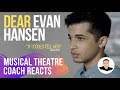 Musical Theatre Coach Reacts (DEAR EVAN HANSEN) Jordan Fisher & Gabrielle Carrubba.