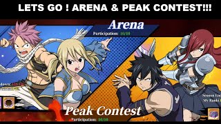 SEBUAH TIPS PEAK CONTEST & ARENA !! | FAIRY TAIL FIERCE FIGHT