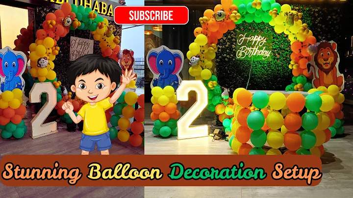 Stunning Jungle Theme Balloon Decoration for 2nd Birthday | Party Decor Ideas 2025