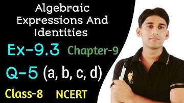 ex 9.3 , q 5 , class 8 - Algebraic Expressions And Identities- ncert Chapter 9 solutions