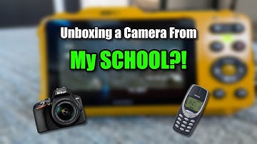 SCHOOL CAMERA UNBOXING