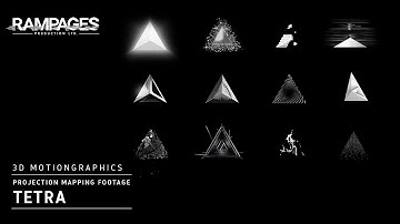 Triangle Projection Mapping Footage - "Tetra"