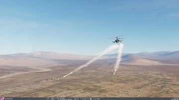 DCS Ka-50 - Vikhr, S-8KOM, autohover and landing practice.