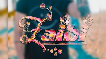 Glass Font With Dual Color Cuts In Urdu/Hindi Tutorial || By Zaibi ft Umar Creation ||