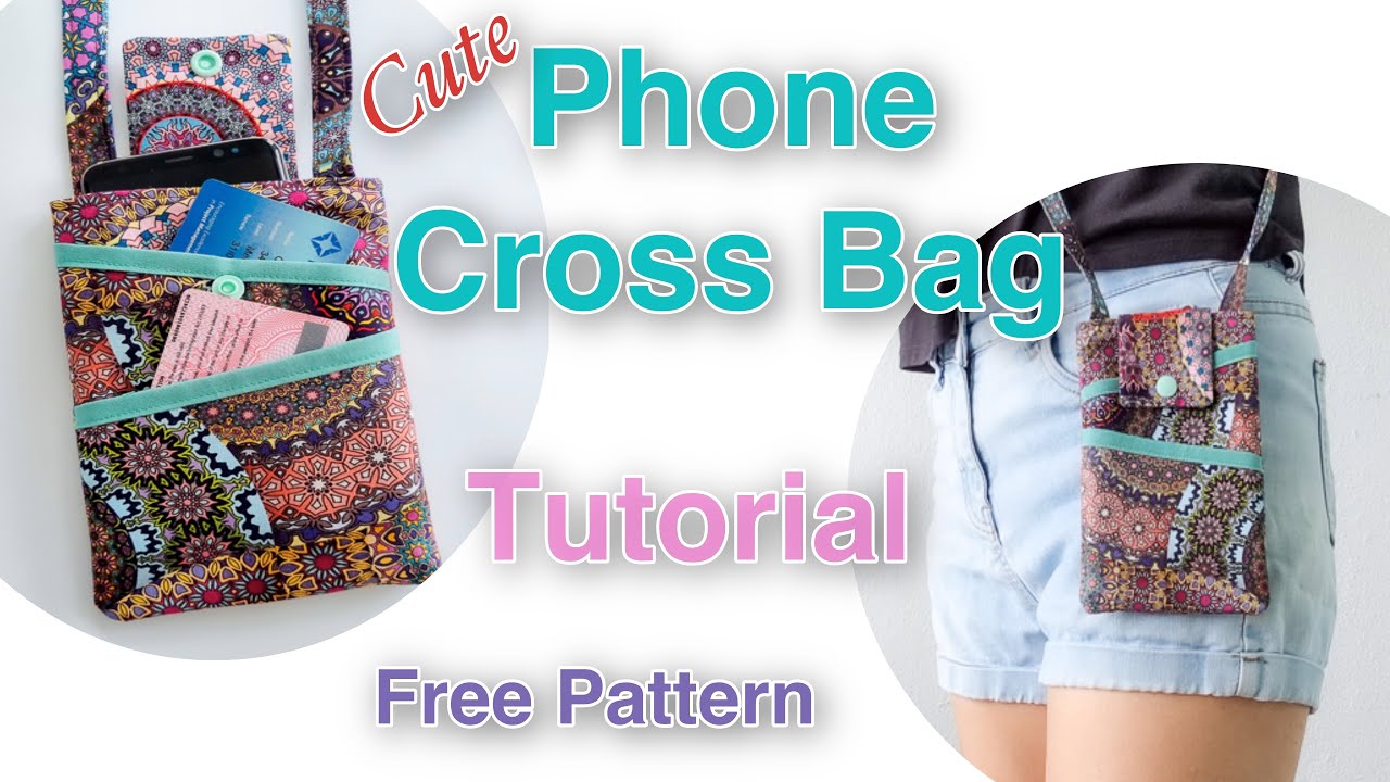 Easy Phone Crossbody Bag/ How to sew Phone bag. - YouTube