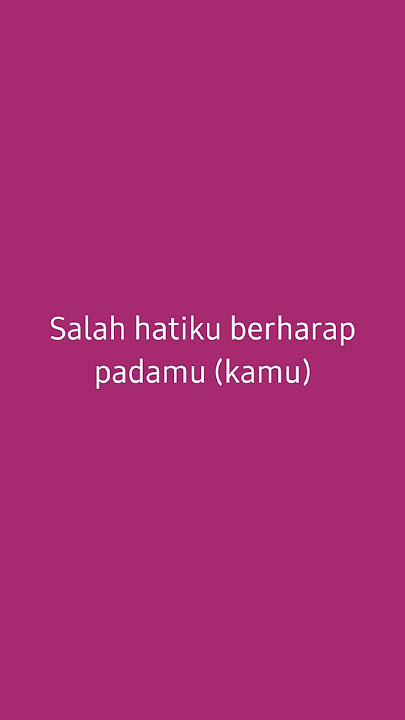 Lirik Bunga Hati dari Salma Salsabil Status Whatsapp