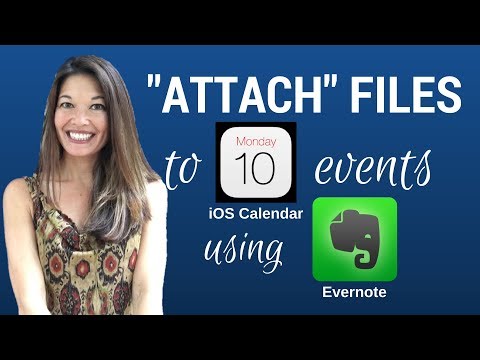 "Attach" Files to iOS Calendar Events using Evernote