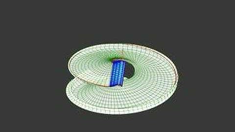 Unsteady wake behind a climbing helicopter rotor blade