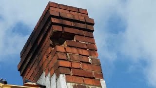 Brick repair on chimney DIY