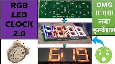 RGB LED CLOCK WITH COMPLETE DESIGN#shortsvideo #shortsviral #arduinoproject #rgbled #3danimation