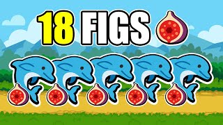 Figure of Fun - Super Auto Pets - 5 Dolphins with Fig