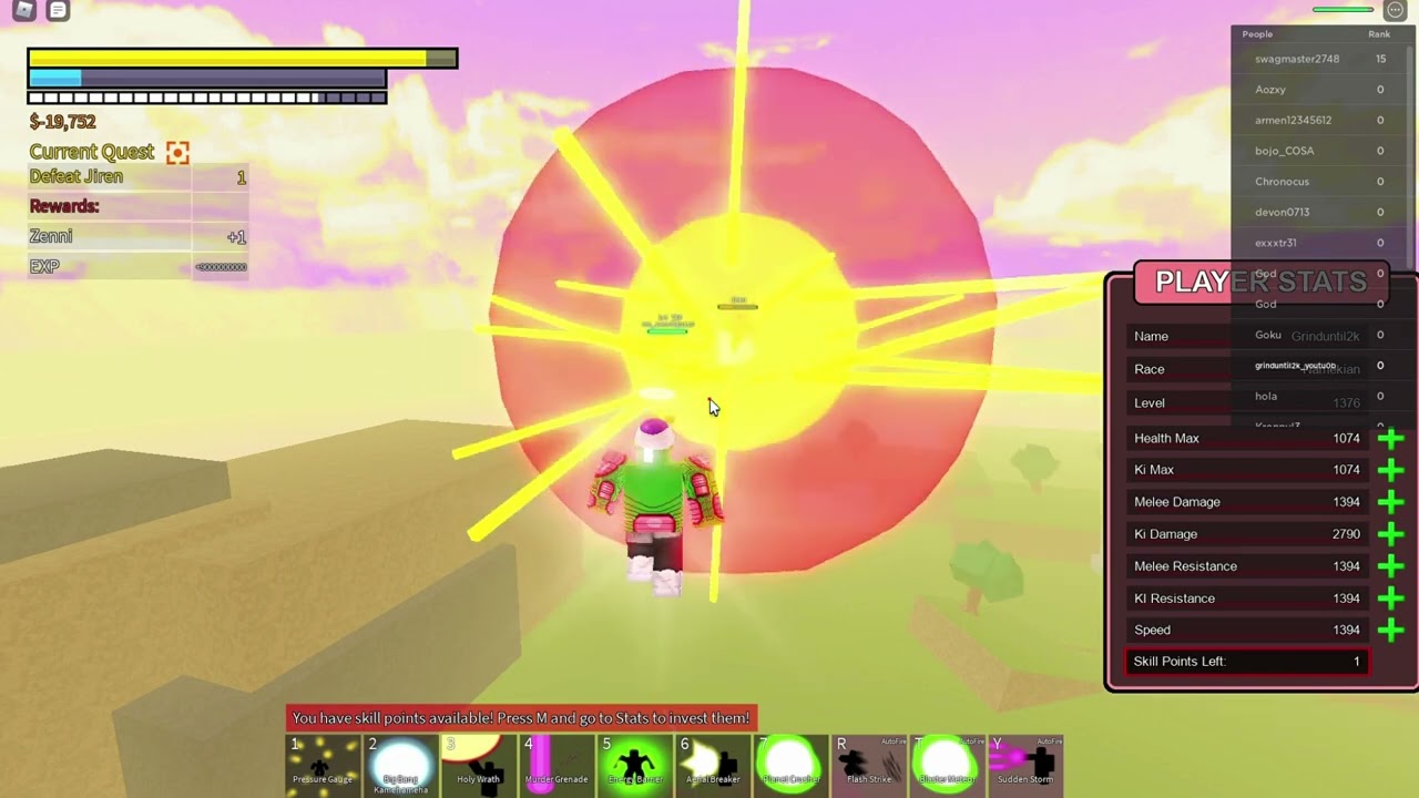 [grinduntil2k] Dragon ball final stand | from lvl 1375 to 1380 (Day62)