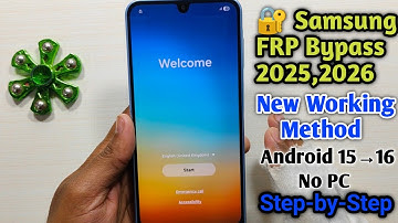 🔐 Samsung FRP Bypass 2025 — New Working Method | Android 15→16 | No PC | Samsung A17 Google Bypass 
