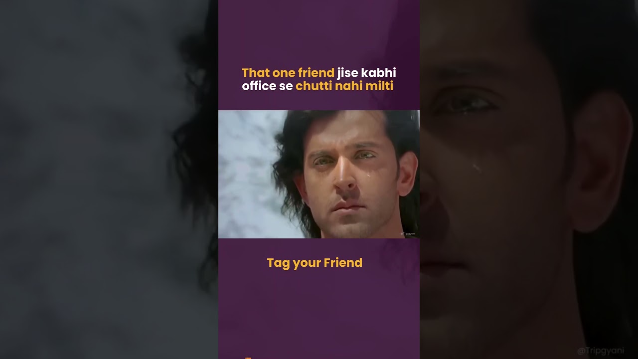 Tag your friends jisko office se leave nai milti 😜😂| Tripgyani | Meme 