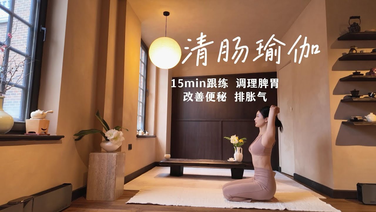 15min 清肠瑜伽跟练 助消化 改善便秘 调理脾胃
