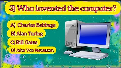 𝗪𝗵𝗼 𝗜𝗻𝘃𝗲𝗻𝘁𝗲𝗱 𝗧𝗵𝗲 𝗖𝗼𝗺𝗽𝘂𝘁𝗲𝗿? 𝗜𝗜Gk for kids || General Knowledge ll Class 1 Gk ll Gk in English