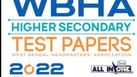 WBHA TEST PAPER SOLUTION//Model question paper 02//part 01//Wbchse//Class 12