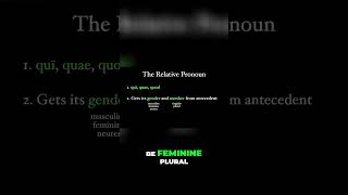 Reviewing the Latin Relative Pronoun Qui, Quae, Quod Explained #latin #tutorial #grammar