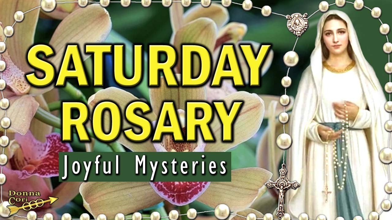 Holy Rosary JOYFUL Mysteries | SATURDAY Rosary for Peace & Family Devotion, Cheery WINTER Orchids