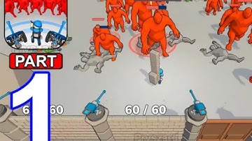 Build Defense   Gameplay Walkthrough Part 1 Stick War Army Commander Tower Defense Android, iOS