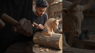 Witness the remarkable skills of a master craftsman as he transforms a massive wooden log into a...