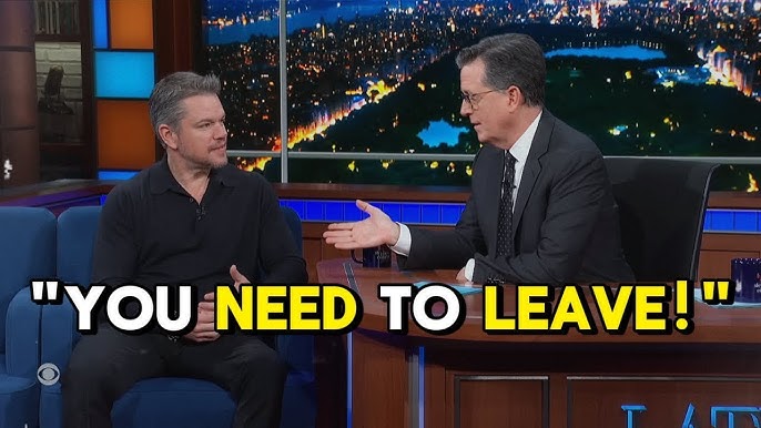 Matt Damon Kicked Off Stephen Colbert's Show After Heated Confrontation
