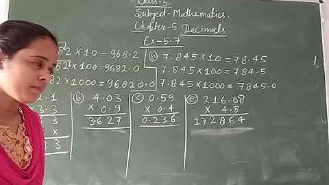 Class-5 Mathematics Chapter-5 Decimals By Bharti Singh