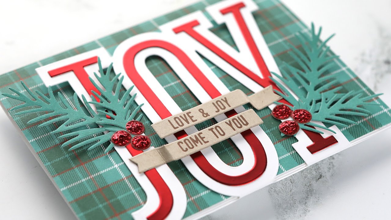 Holiday Card Series 2020 - Day 2 - Trifold Card - YouTube