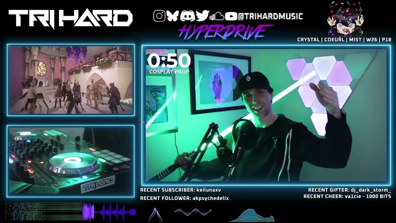 Tri Hard Selection Vol. 80 – New Year Bday Bash (DnB, Hardstyle, Dubstep) – 1/4/25 Twitch VOD